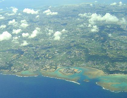奥武島を空から眺める
