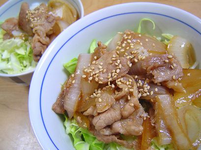 チャチャッとしょうが焼き丼
